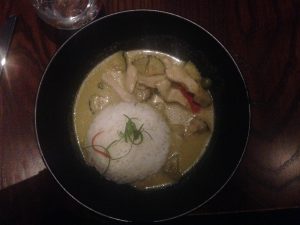 Thai green curry at Siamais, Brindleyplace