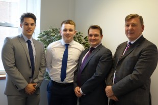 The Leicester business development team (l-r) Marco Brice, Simon Hickey, Adam Jolley and Steve Adams