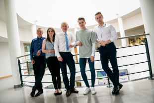 (L-R) Connor Kilner, Laura Dance, Callum Wale, Josh Carr and Dan Green