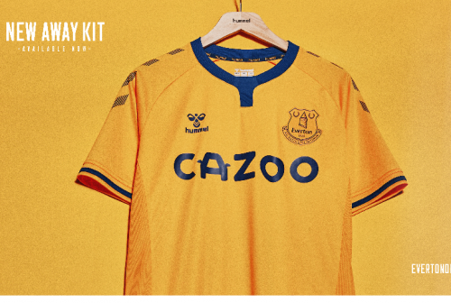 everton hummel away kit